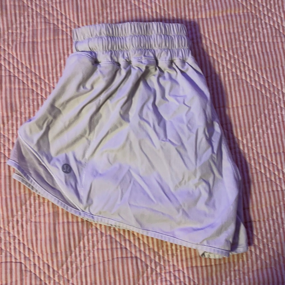 white lulu lemon shorts